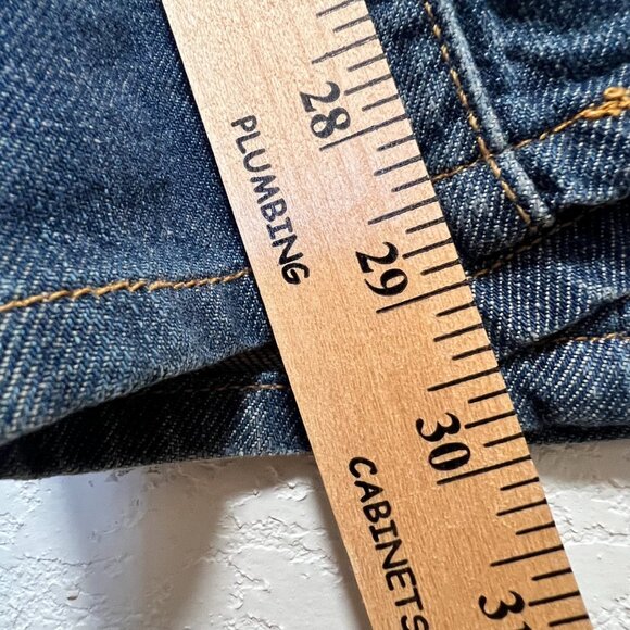 Banana Republic Double Button Wide Leg Boot Cut Women's Blue Jeans Size 10 - Picture 15 of 16